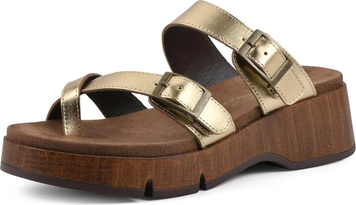 Ant.gold/Lea (W/Brown Sole)