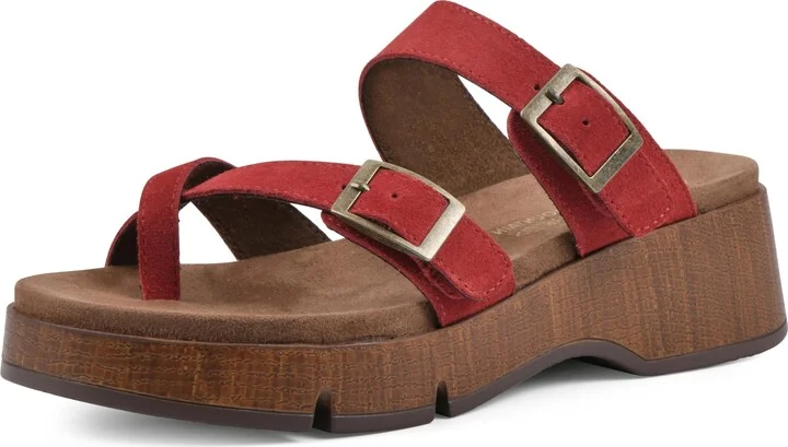 WHITE MOUNTAIN Women's Lefter Low Platform Sandal