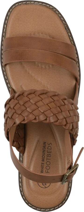 White Mountain Women's Macaroni Round Toe Flat Sandals - Image 4