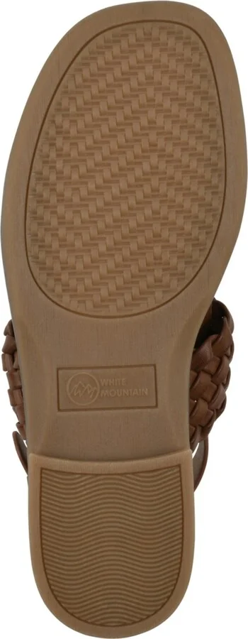 White Mountain Women's Macaroni Round Toe Flat Sandals - Image 5