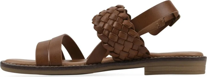 White Mountain Women's Macaroni Round Toe Flat Sandals - Image 6
