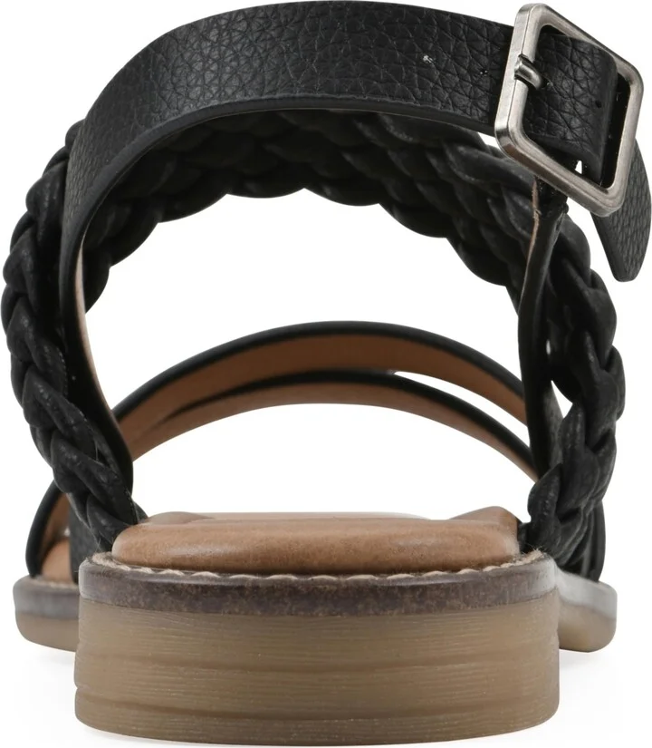 White Mountain Women's Macaroni Round Toe Flat Sandals - Image 8