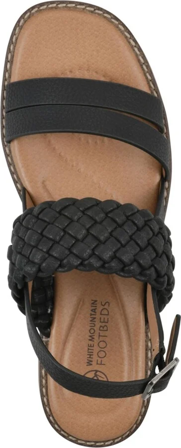 White Mountain Women's Macaroni Round Toe Flat Sandals - Image 9