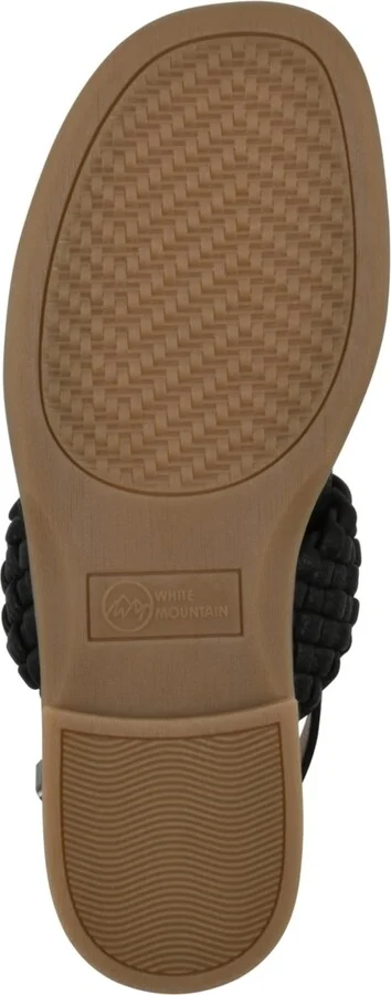 White Mountain Women's Macaroni Round Toe Flat Sandals - Image 10
