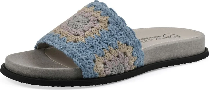WHITE MOUNTAIN Women's Maxim Macrame Slide Sandal