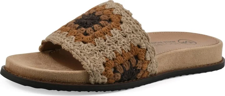 WHITE MOUNTAIN Women's Maxim Macrame Slide Sandal