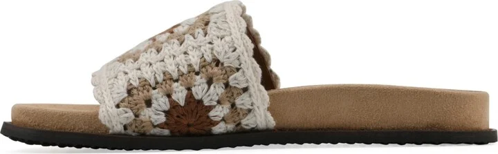 White Mountain Women's Maxim Round Toe Flat Sandals - Image 6