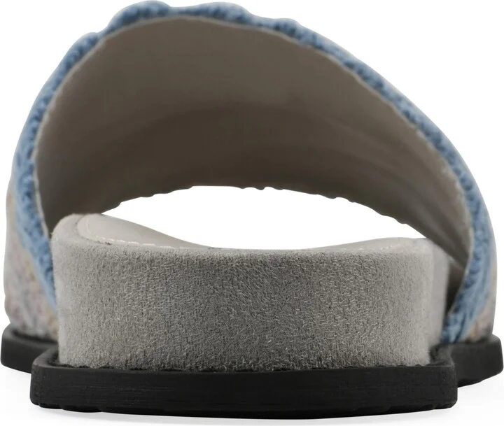 White Mountain Women's Maxim Round Toe Flat Sandals - Image 8