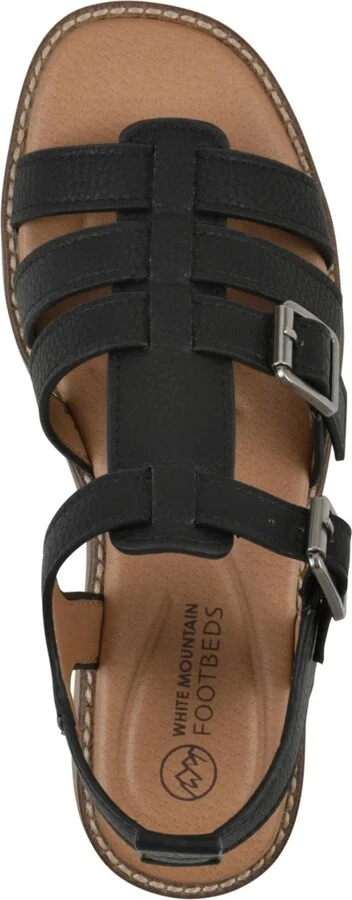 White Mountain Women's Mayday Round Toe Flat Sandals - Image 4