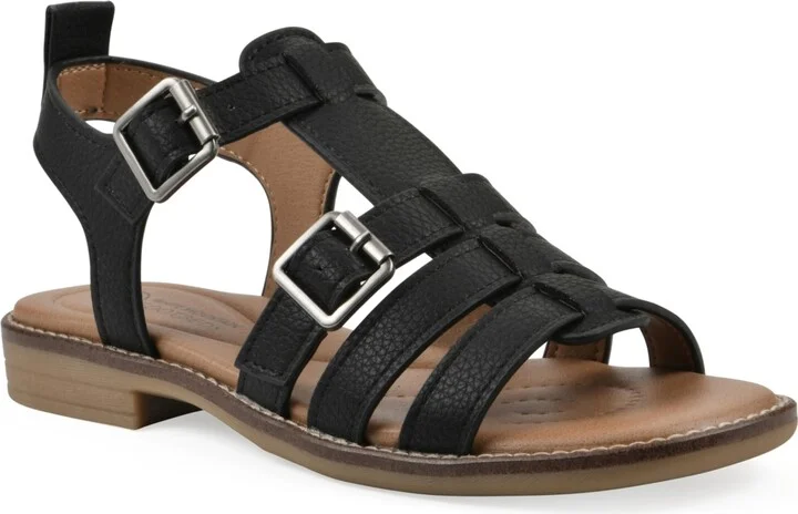 White Mountain Women's Mayday Round Toe Flat Sandals