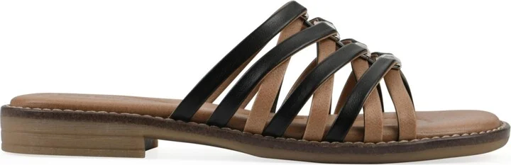 White Mountain Women's Mazy Slip-On Flat Sandals - Image 2