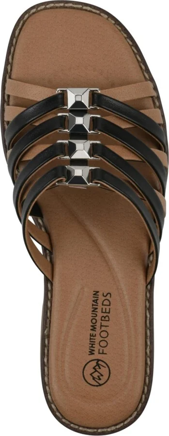 White Mountain Women's Mazy Slip-On Flat Sandals - Image 4
