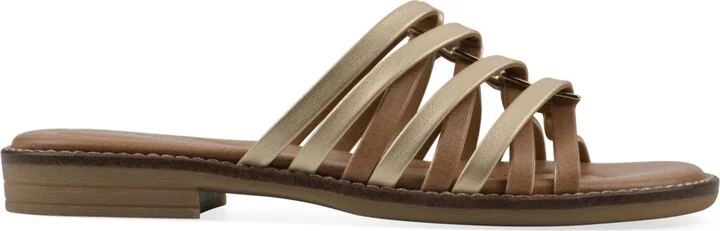 White Mountain Women's Mazy Slip-On Flat Sandals - Image 7