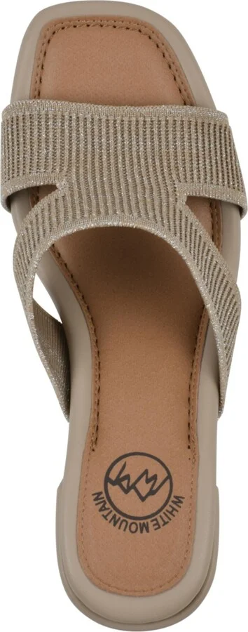 White Mountain Women's Milled Round Toe Dress Sandals - Image 4
