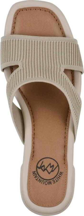 White Mountain Women's Milled Round Toe Dress Sandals - Image 9