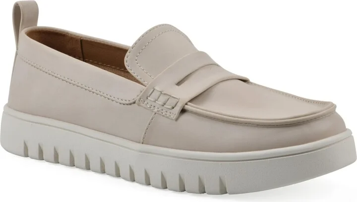 White Mountain Women's Nonna Round Toe Penny Loafers