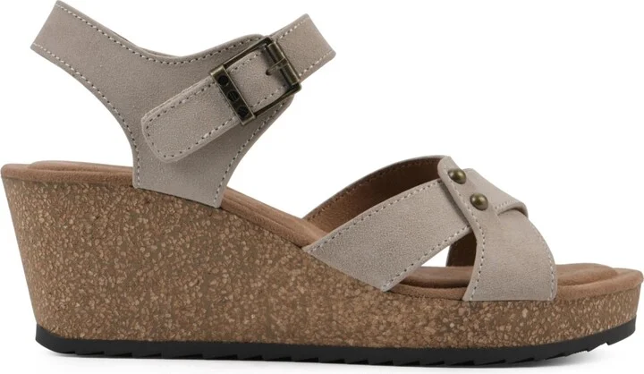 White Mountain Women's Prezo Footbed Wedge Sandals - Image 2