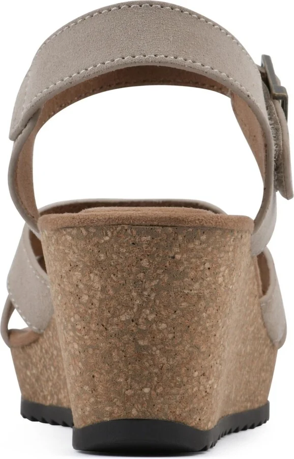 White Mountain Women's Prezo Footbed Wedge Sandals - Image 3