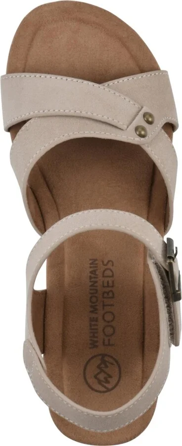 White Mountain Women's Prezo Footbed Wedge Sandals - Image 4
