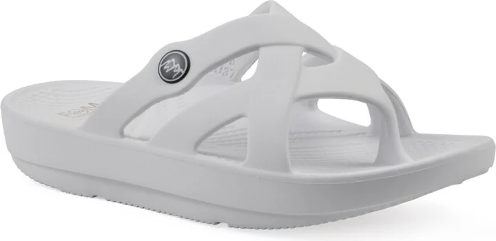 White Mountain Women's Rip Round Toe Flat Sandals