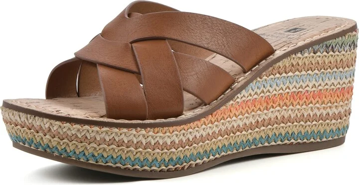 WHITE MOUNTAIN Women's Samwell Platform Wedge Sandal