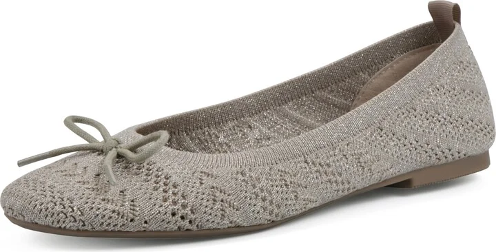 WHITE MOUNTAIN Women's Sashay Woven Knit Ballet Flat