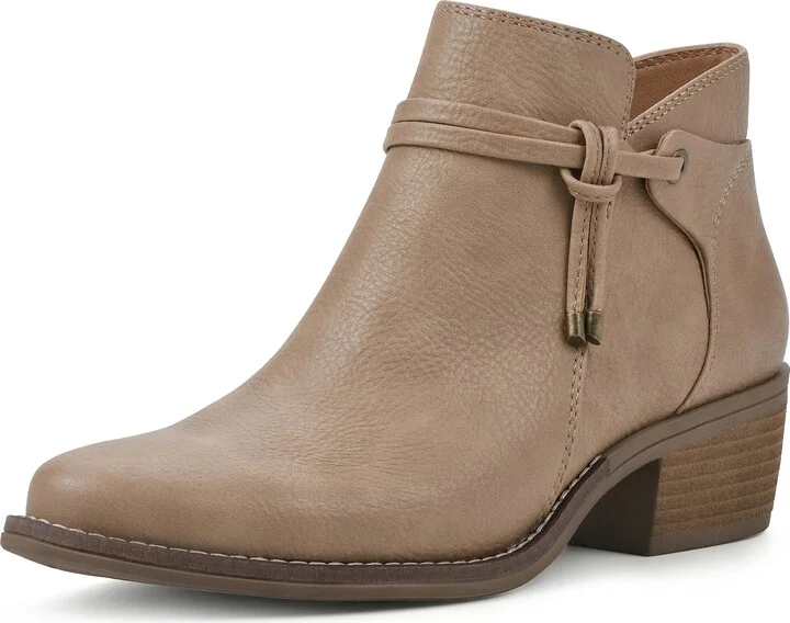 WHITE MOUNTAIN Women's Shoes Althorn Block Heel Bootie
