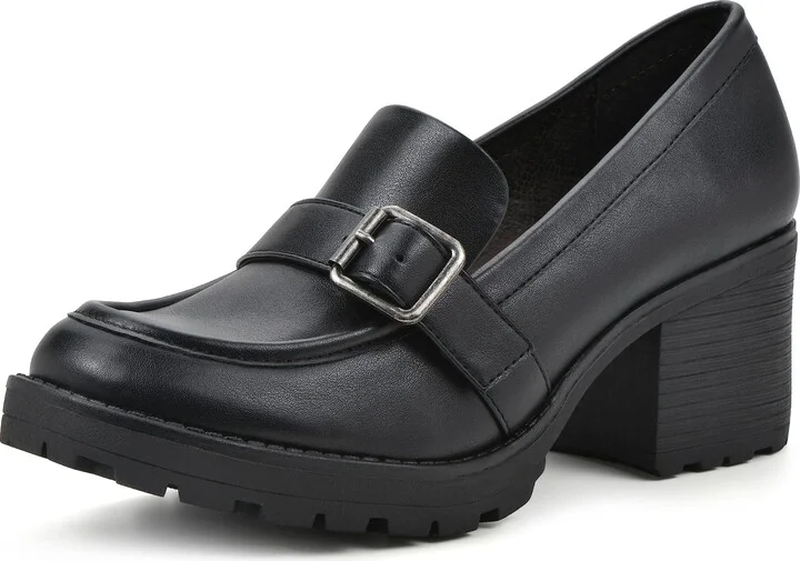 WHITE MOUNTAIN Women's Shoes Bougie Block Heel Loafer