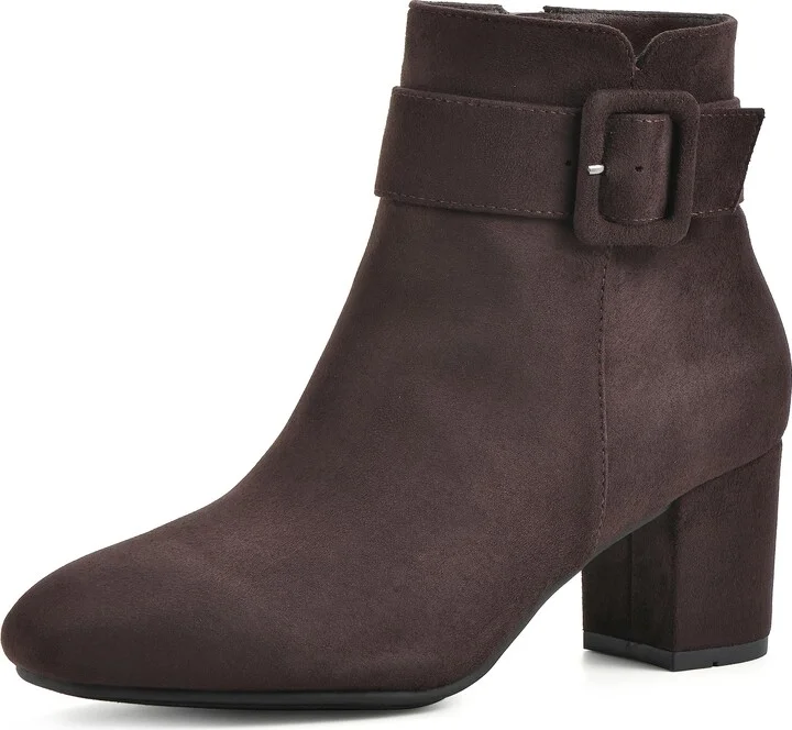 WHITE MOUNTAIN Women's Shoes Freckly Block Heel Bootie