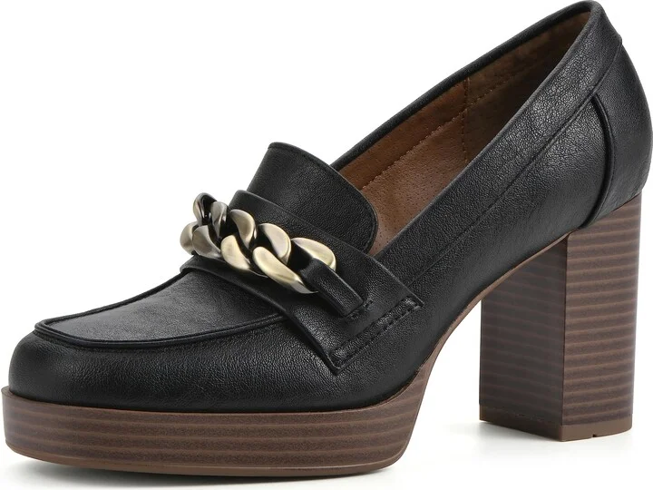 WHITE MOUNTAIN Women's Shoes Manning Platform Heel Loafer