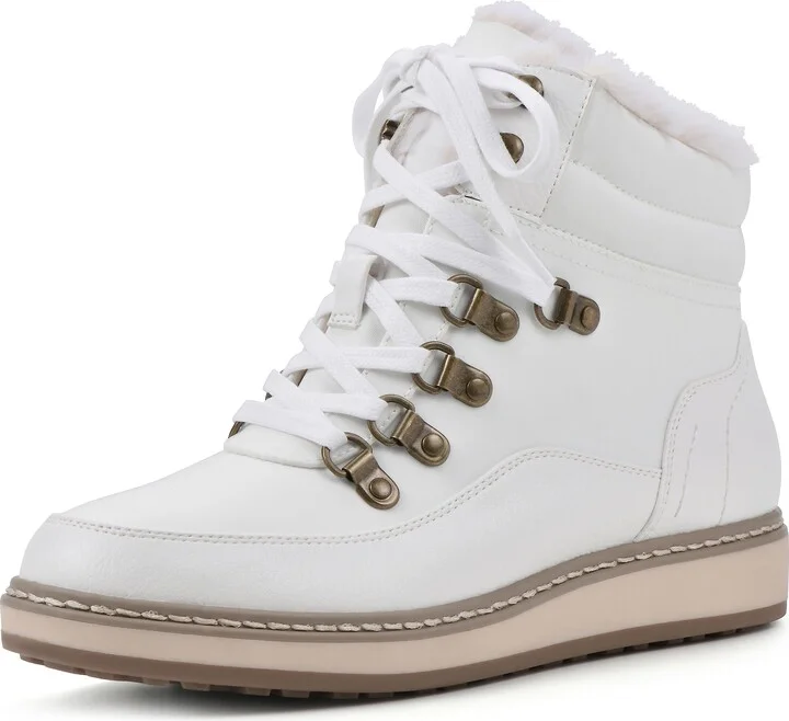 WHITE MOUNTAIN Women's Shoes Tamasha Lace-Up Hiker Bootie