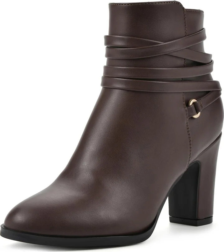 WHITE MOUNTAIN Women's Shoes Teaser Block Heel Bootie