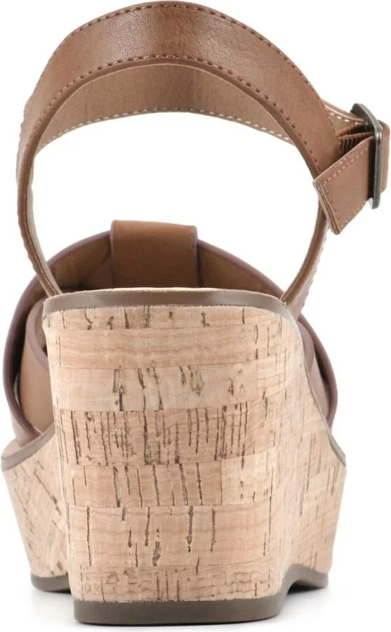 White Mountain Women's Simple Platform Wedge Sandals - Image 4