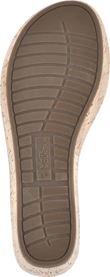 White Mountain Women's Simple Platform Wedge Sandals - Image 6