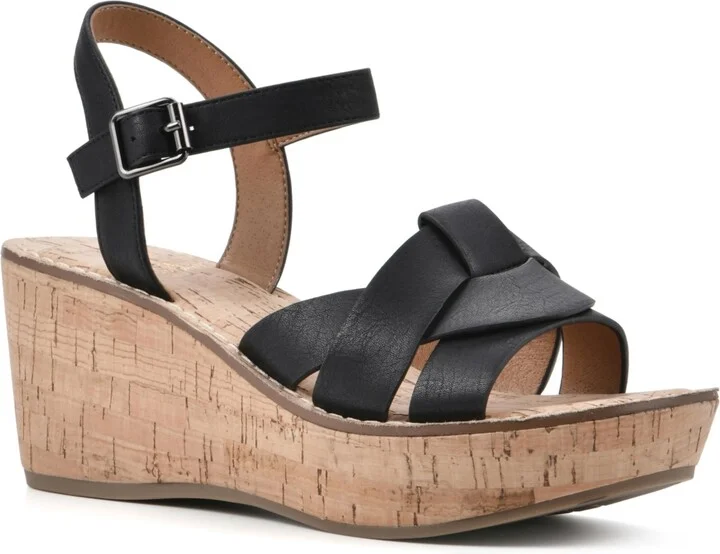 White Mountain Women's Simple Platform Wedge Sandals - Image 8