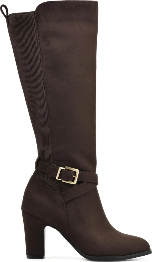 White Mountain Women's Teals Regular Calf Knee High Dress Boots - Image 2