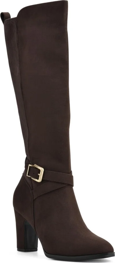 White Mountain Women's Teals Regular Calf Knee High Dress Boots
