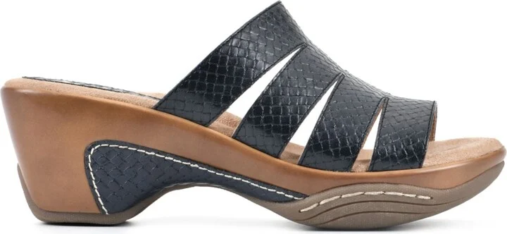 White Mountain Women's Valora Clog Slide Sandals - Image 7