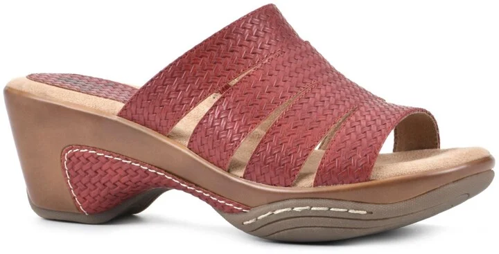 White Mountain Women's Valora Clog Slide Sandals