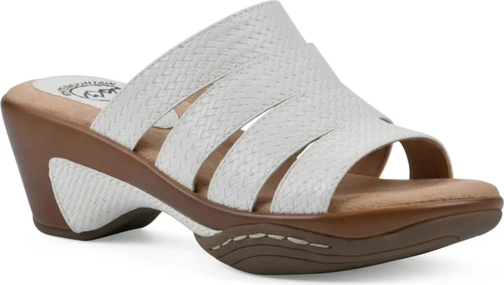 White Mountain Women's Valora Slip-On Clog Sandals