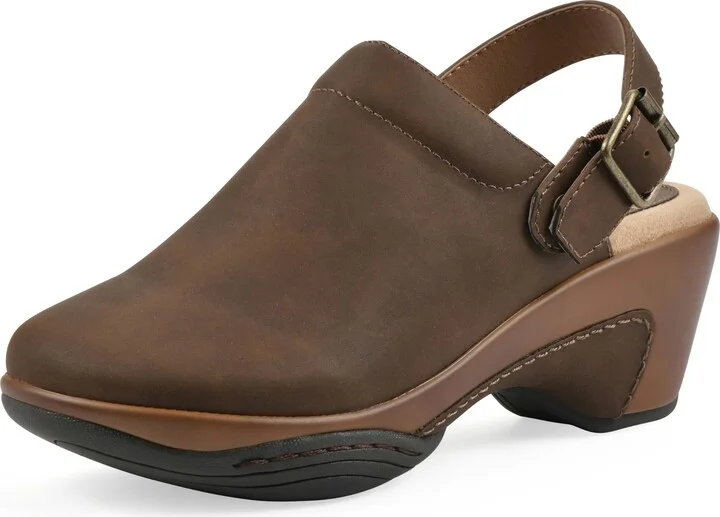 WHITE MOUNTAIN Women's Viewable Heeled Clog