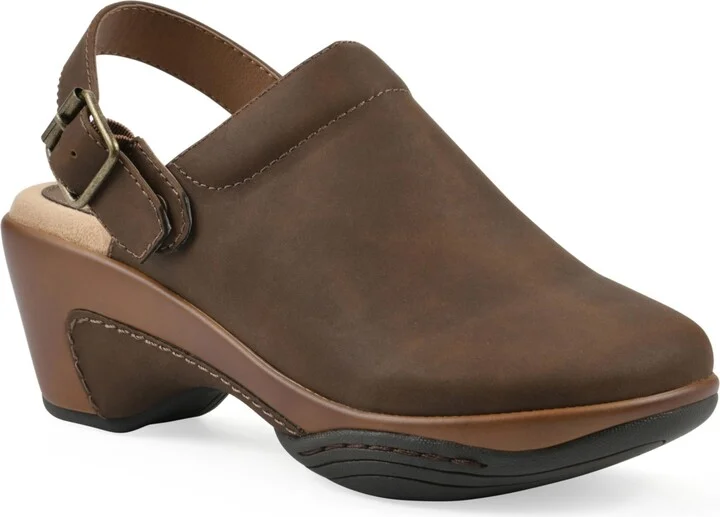 White Mountain Women's Viewable Slingback Clogs