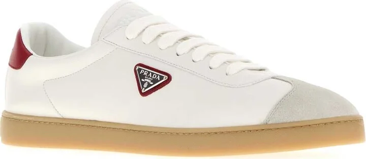 White Napa Leather Sneakers - Image 2
