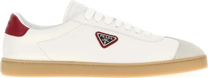 White Napa Leather Sneakers
