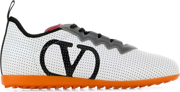 White Nappa Leather Chromathon Sneakers