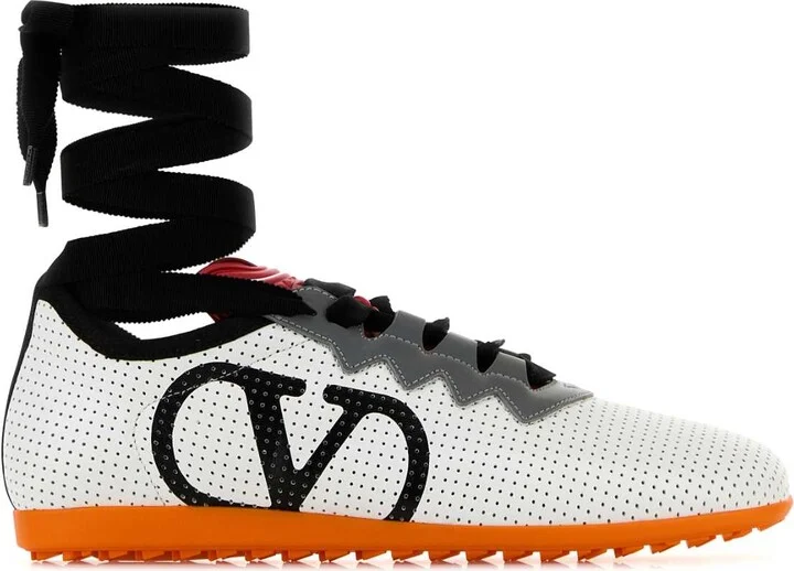 White Nappa Leather Chromathon Sneakers