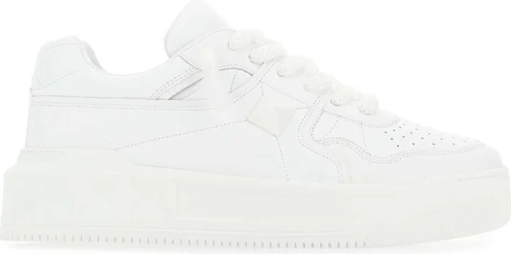 White Nappa Leather One Stud Xl Sneakers