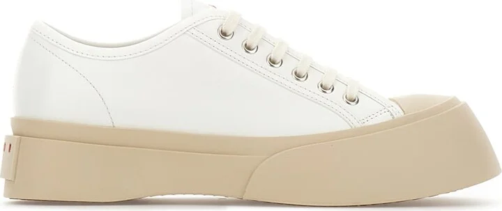 White Nappa Leather Pablo Sneakers