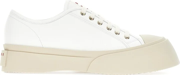 White Nappa Leather Pablo Sneakers