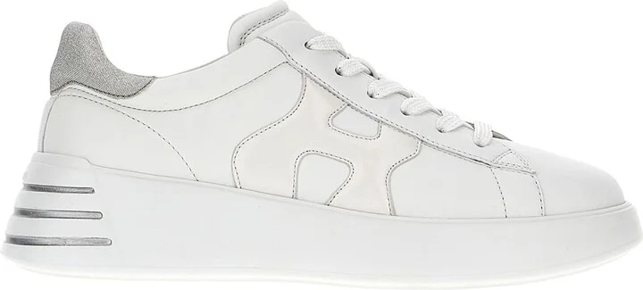 White Nappa Leather Rebel Sneakers